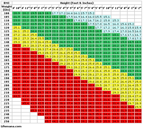 Bmi Chart 2017